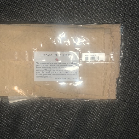 Design Veronique Non Zippered TRAM Flap Girdle #1450 Latex Formaldehyde Free Med - Picture 4 of 6